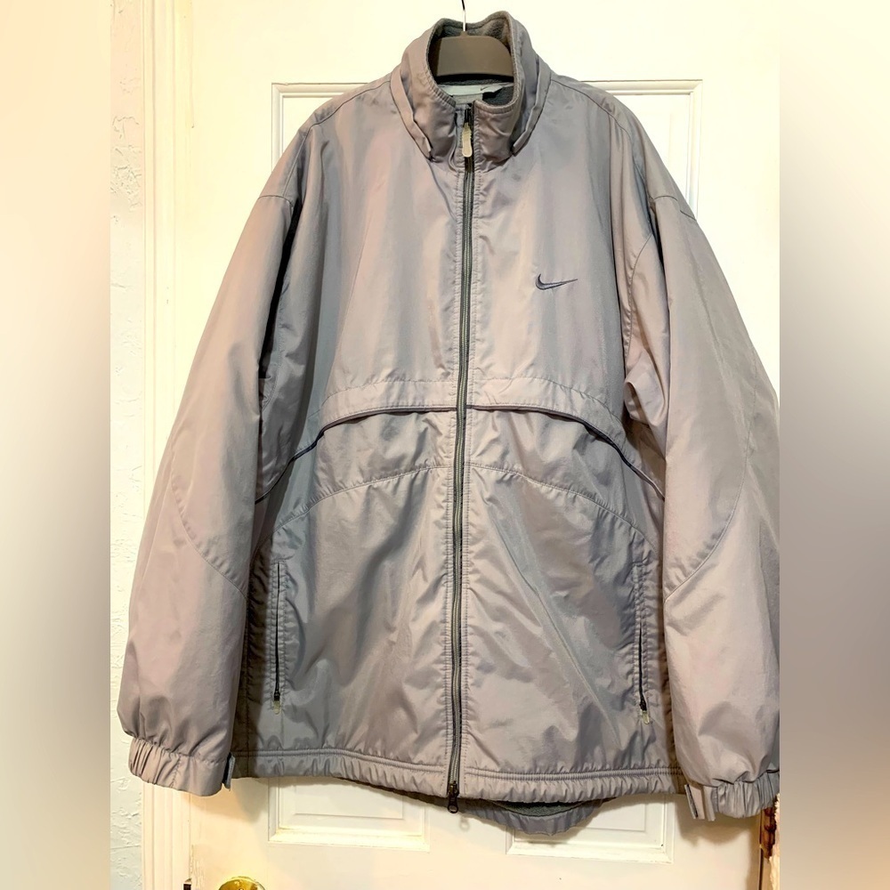 Nike Nylon Fleece Lined Mens Jacket/Coat Vintage